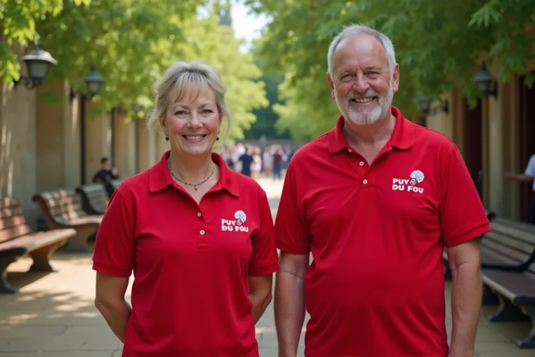 Volontaires Puy du Fou recevant un certificat d appreciation